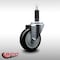 Service Caster 4'' SS Black Poly Wheel Swivel 1'' Expanding Stem Caster SCC-SSEX20S414-PPUB-BLK-1 - alternate 3